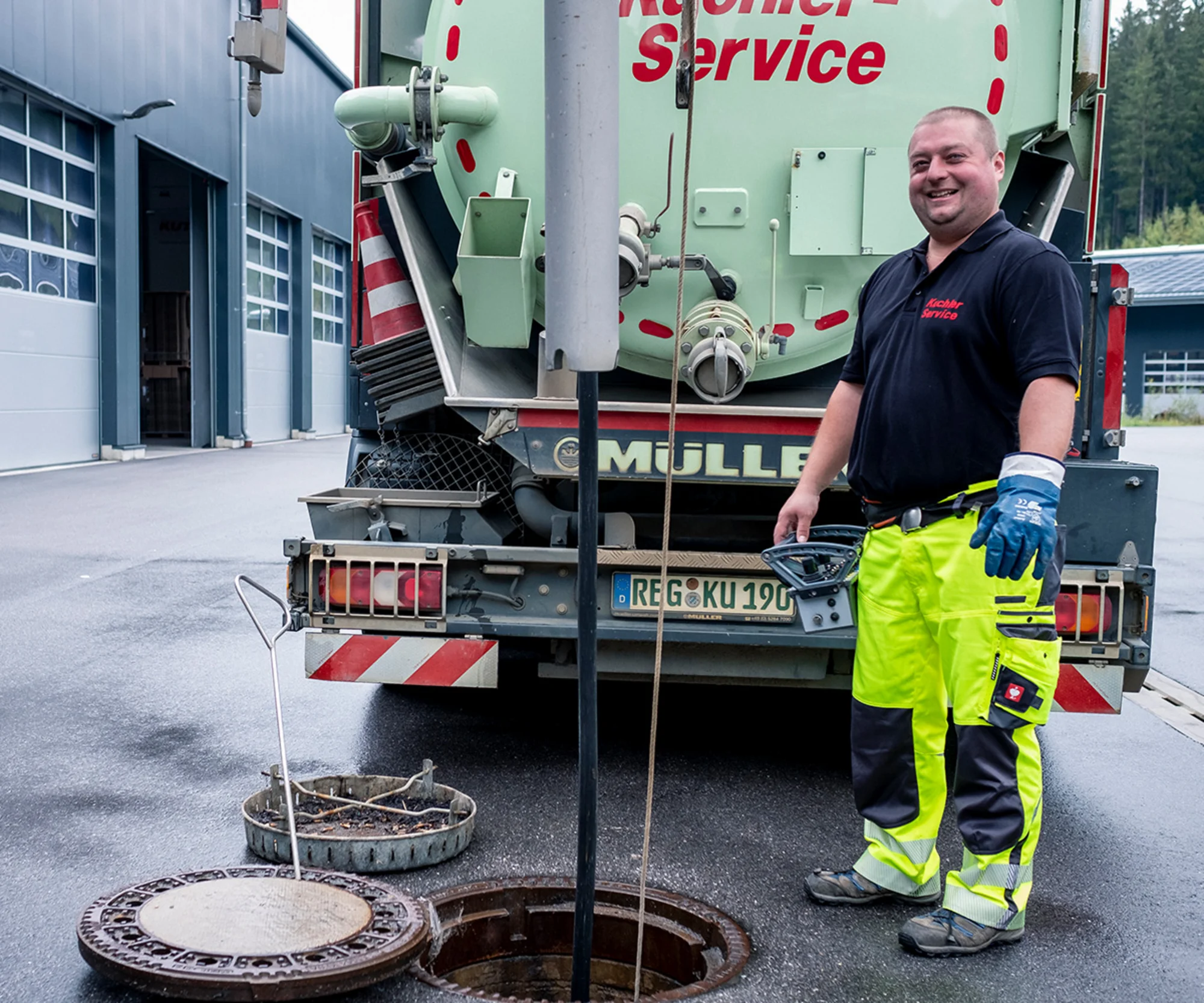 Kanalreinigung in Flossenbürg am Kanal
